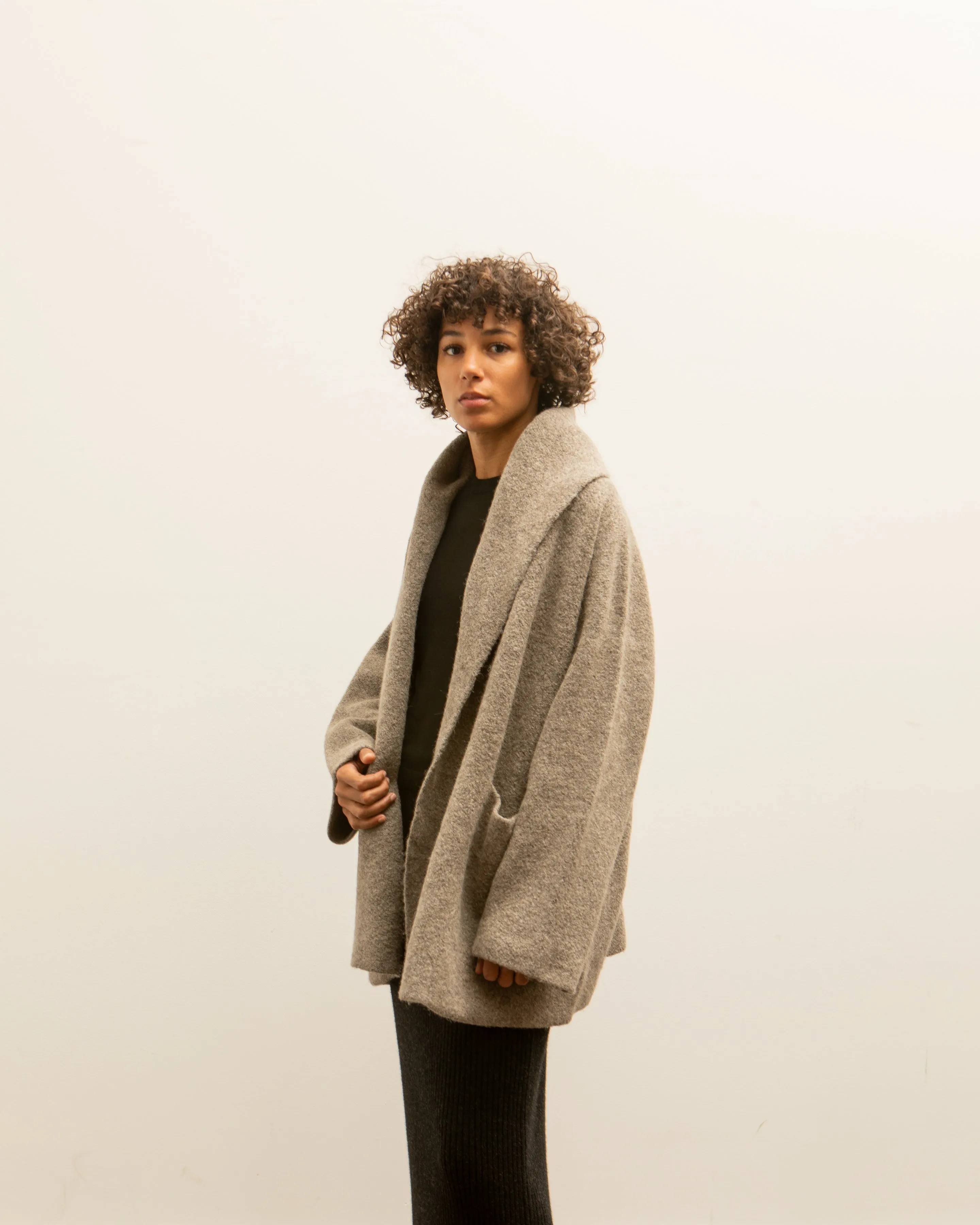 Lauren Manoogian Double Face Coat, Granite