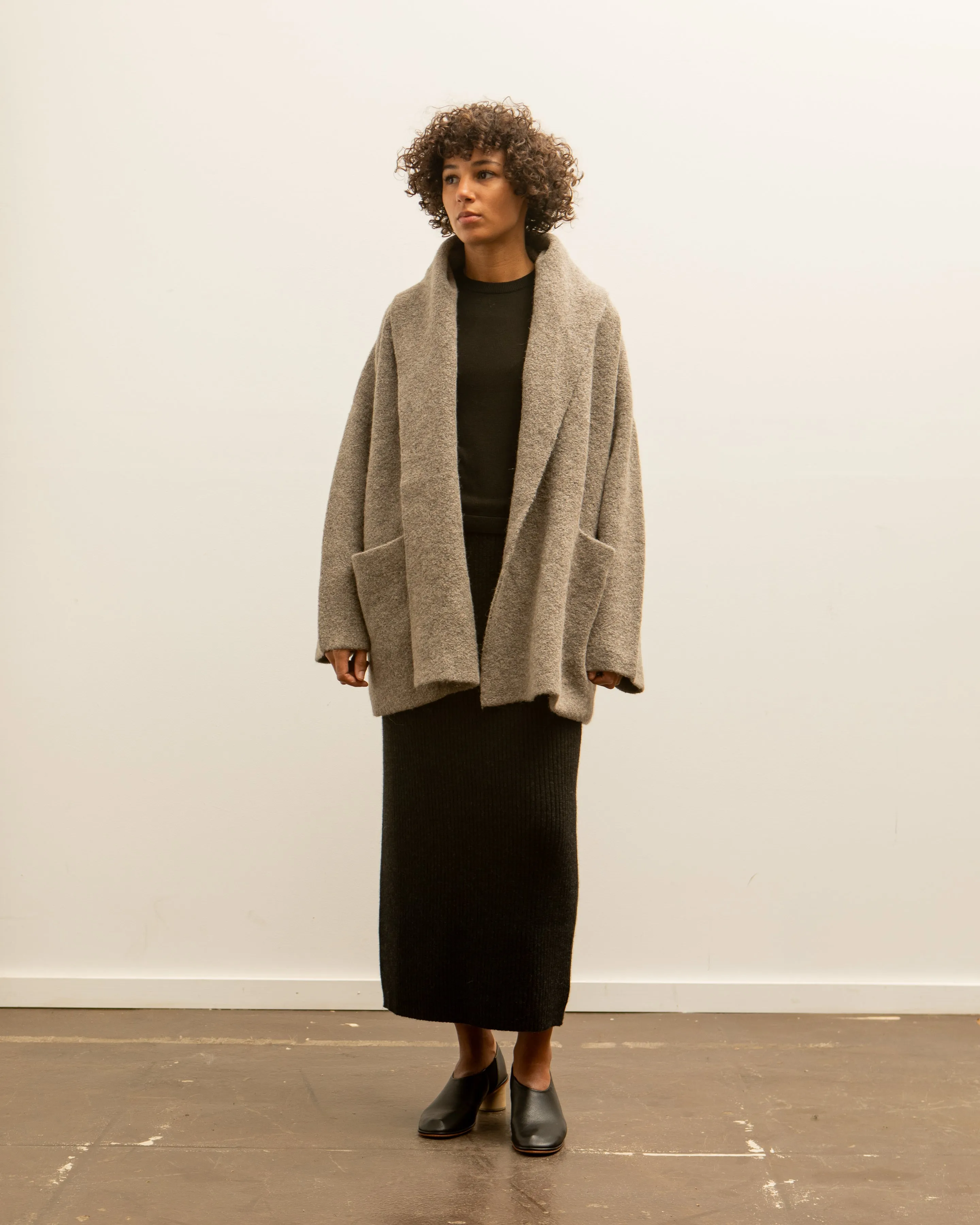 Lauren Manoogian Double Face Coat, Granite