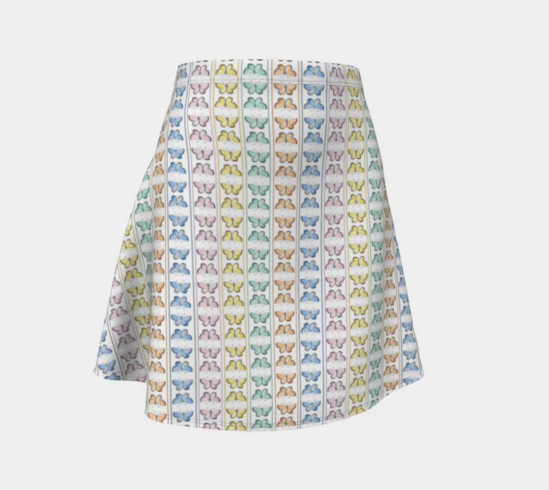 Linear Kaleidoscope FlareSkirt