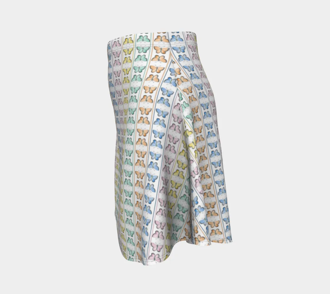 Linear Kaleidoscope FlareSkirt