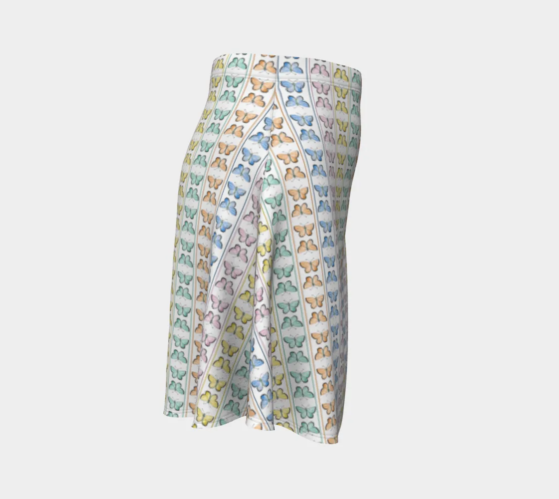 Linear Kaleidoscope FlareSkirt
