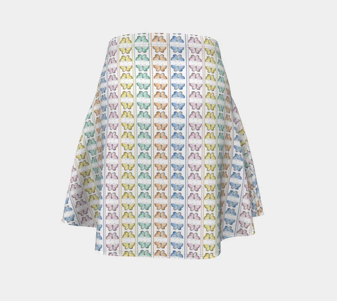 Linear Kaleidoscope FlareSkirt