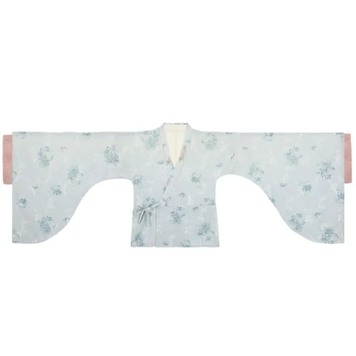 Long-Sleeve V-Neck Floral Embroidered Hanfu Top / Plain Top / High Waist Midi A-Line Skirt / Camisole / Shawl / Waist Skirt / Braid / Set