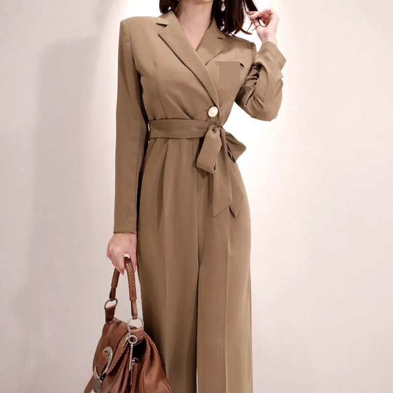 Long-sleeved Women's Slim Jumpsuit