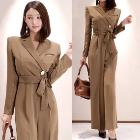 Long-sleeved Women's Slim Jumpsuit