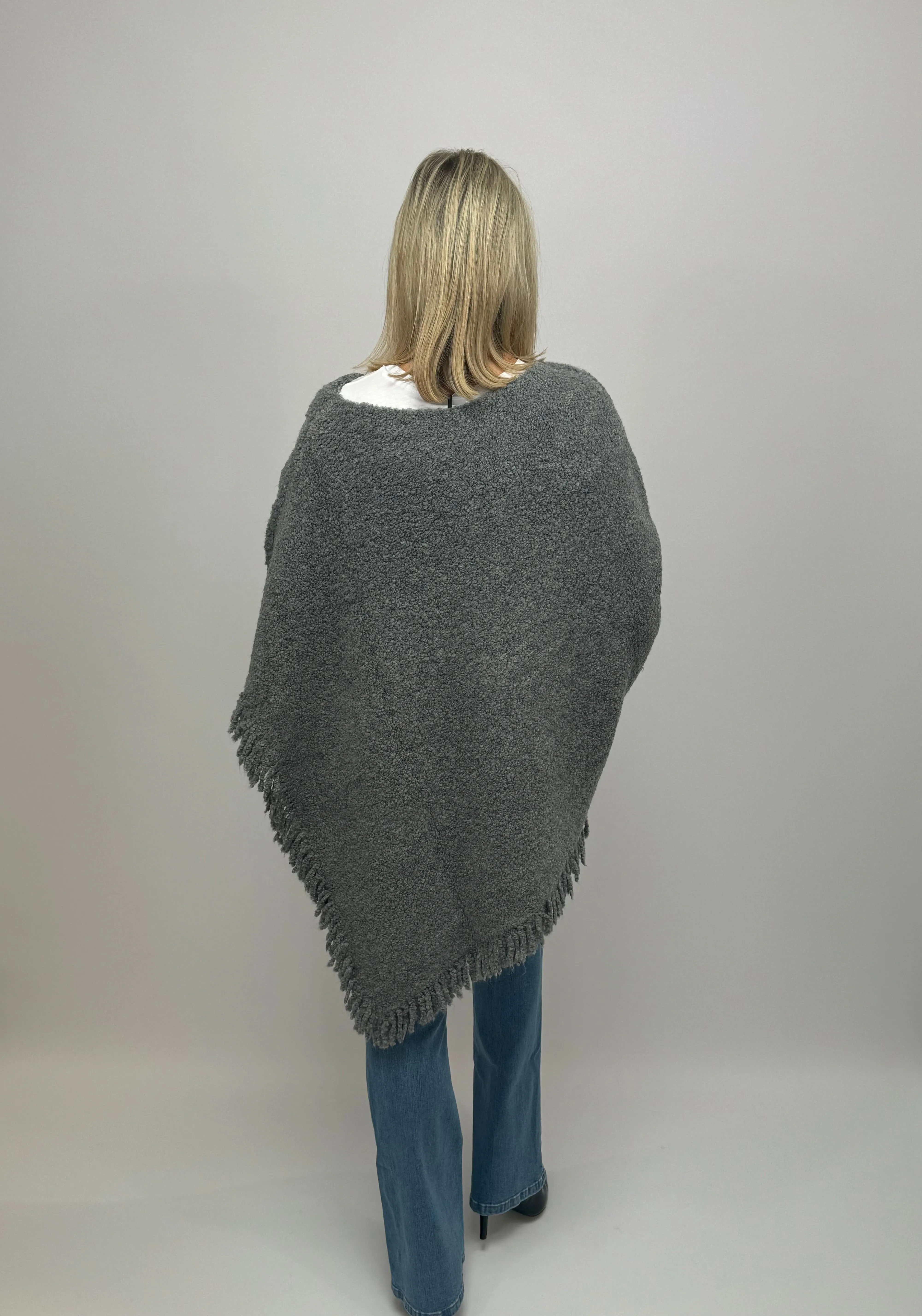 MARELLA Grey Poncho