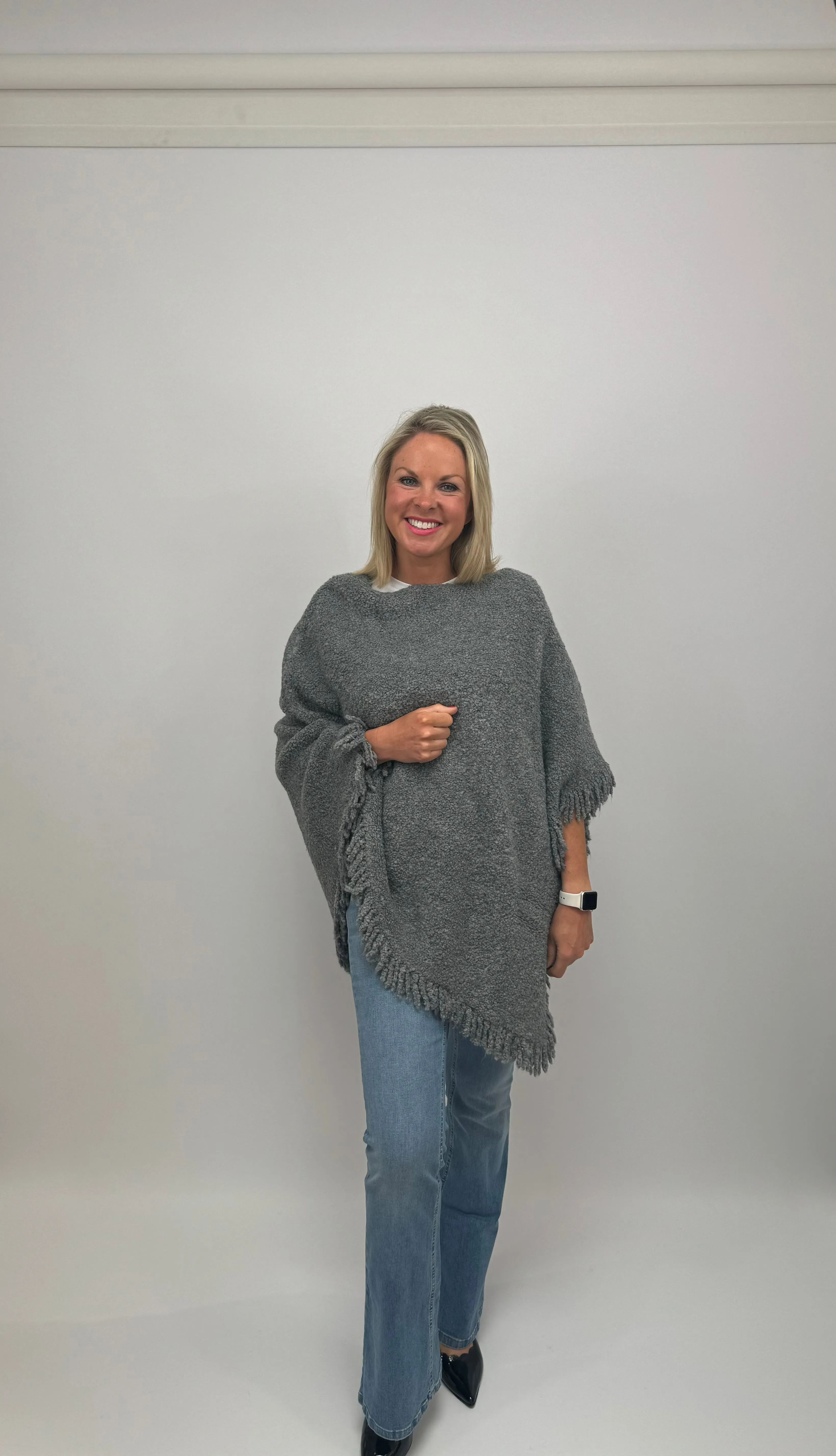 MARELLA Grey Poncho