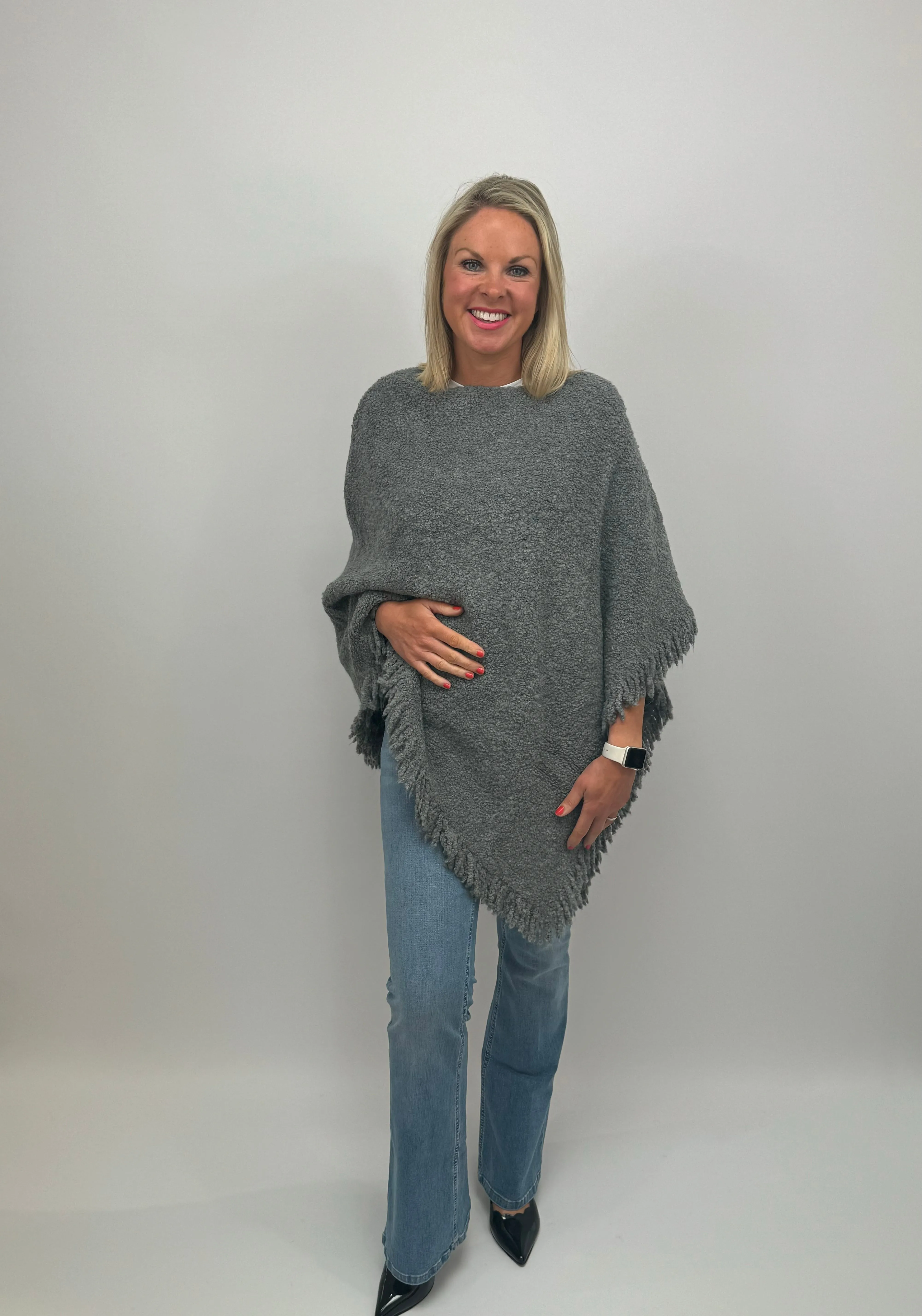 MARELLA Grey Poncho