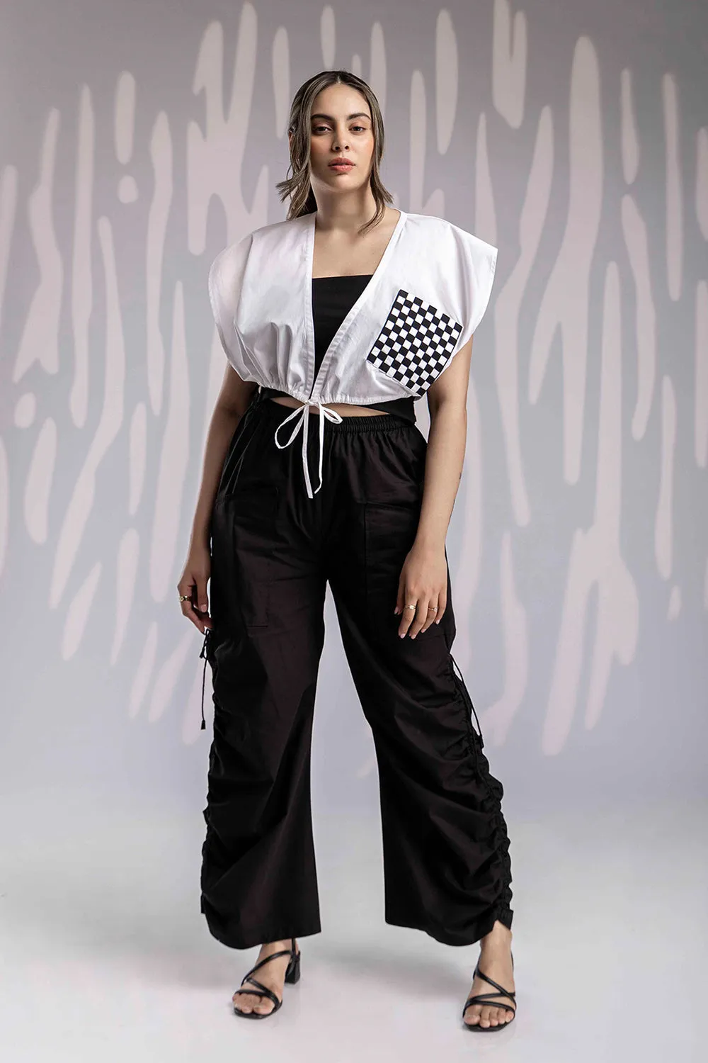Matted Mini Crop Jacket Set