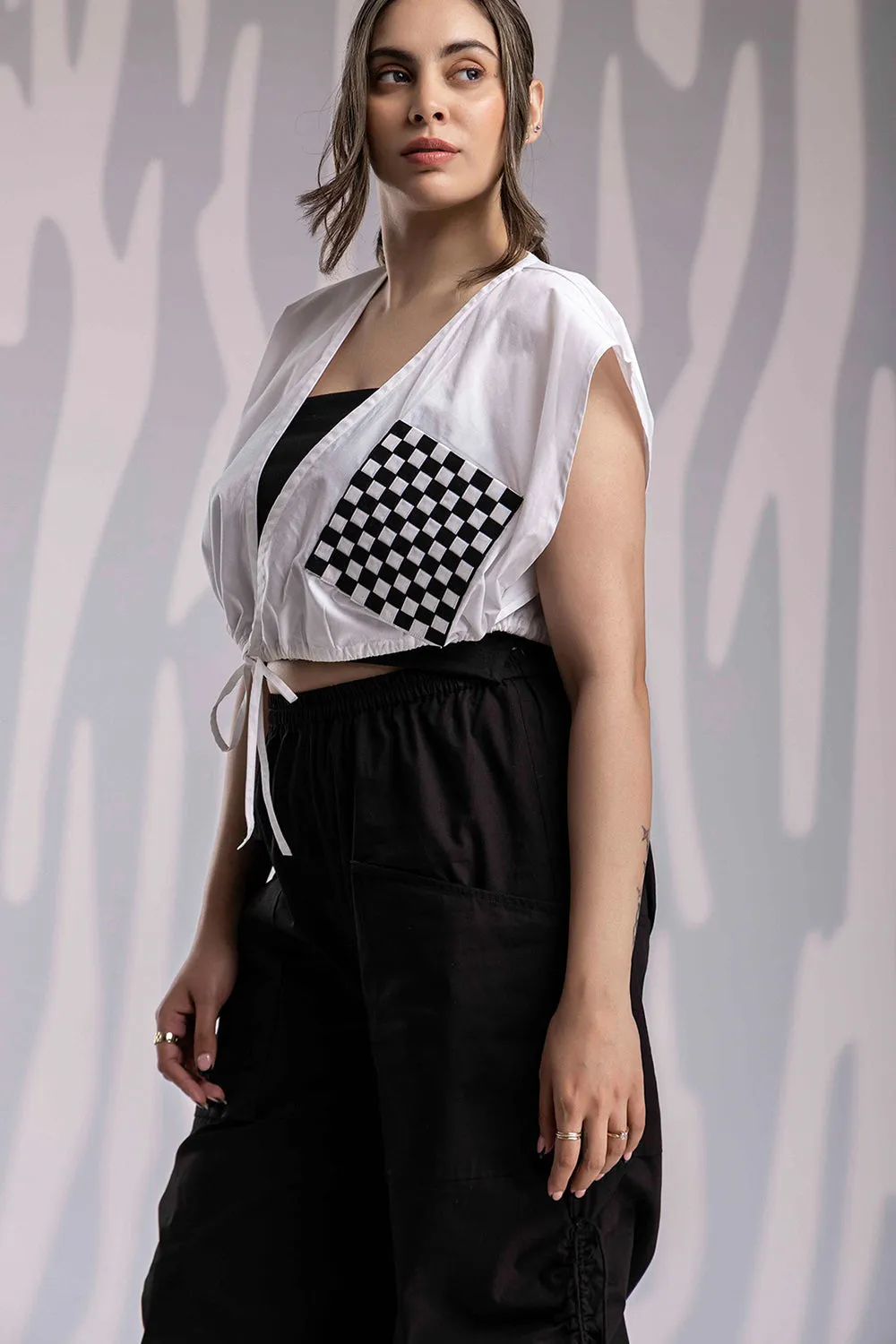 Matted Mini Crop Jacket Set