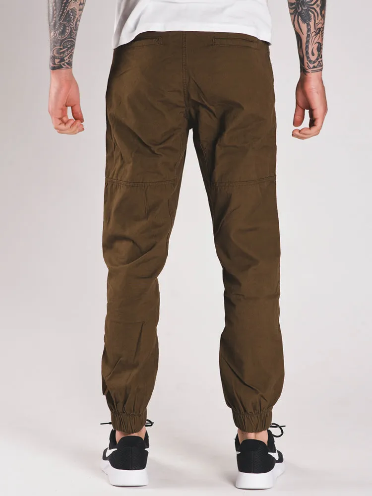 MENS CANVAS JOGGERS - CLEARANCE