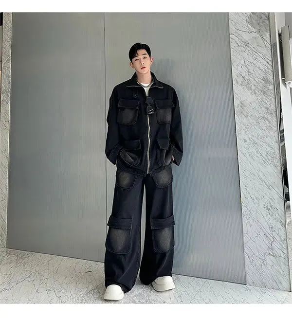 Men's Renjiro Denim Cargo Pocket 2-Piece Set