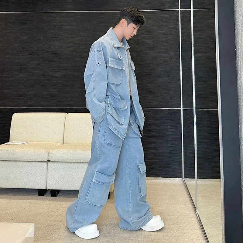 Men's Renjiro Denim Cargo Pocket 2-Piece Set