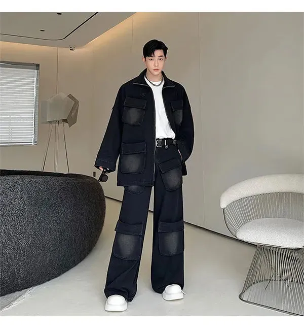 Men's Renjiro Denim Cargo Pocket 2-Piece Set