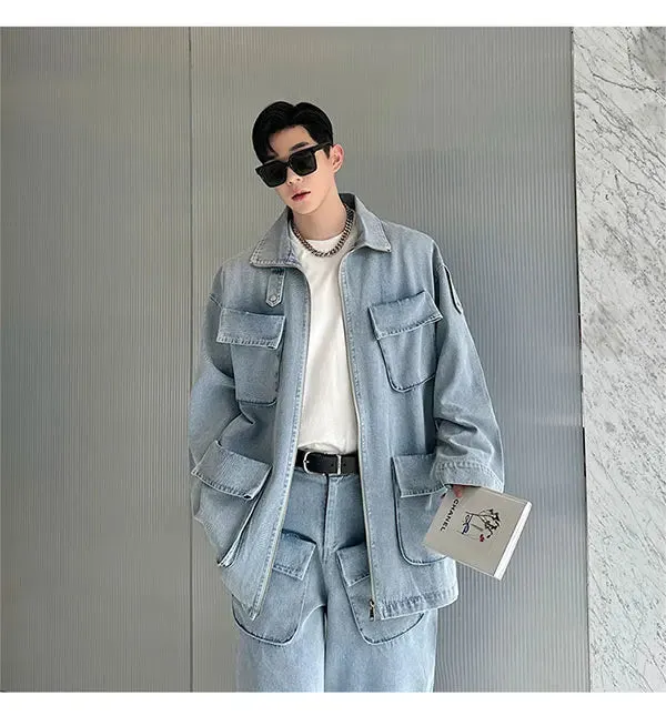 Men's Renjiro Denim Cargo Pocket 2-Piece Set