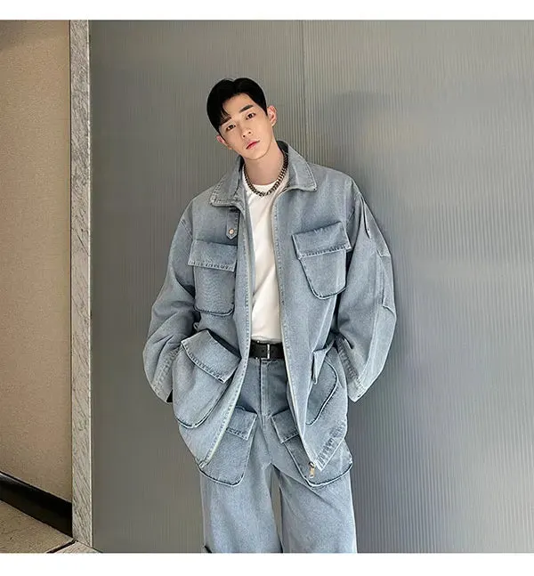Men's Renjiro Denim Cargo Pocket 2-Piece Set