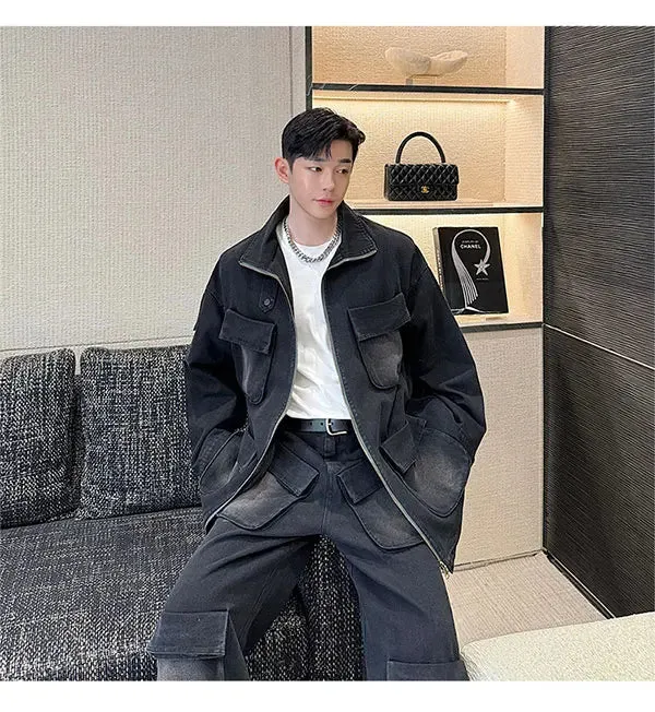 Men's Renjiro Denim Cargo Pocket 2-Piece Set