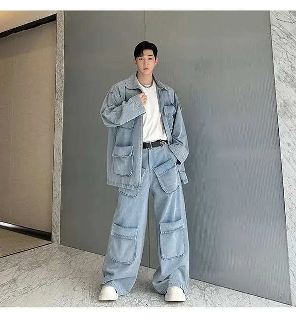Men's Renjiro Denim Cargo Pocket 2-Piece Set