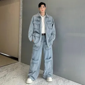 Men's Renjiro Denim Cargo Pocket 2-Piece Set