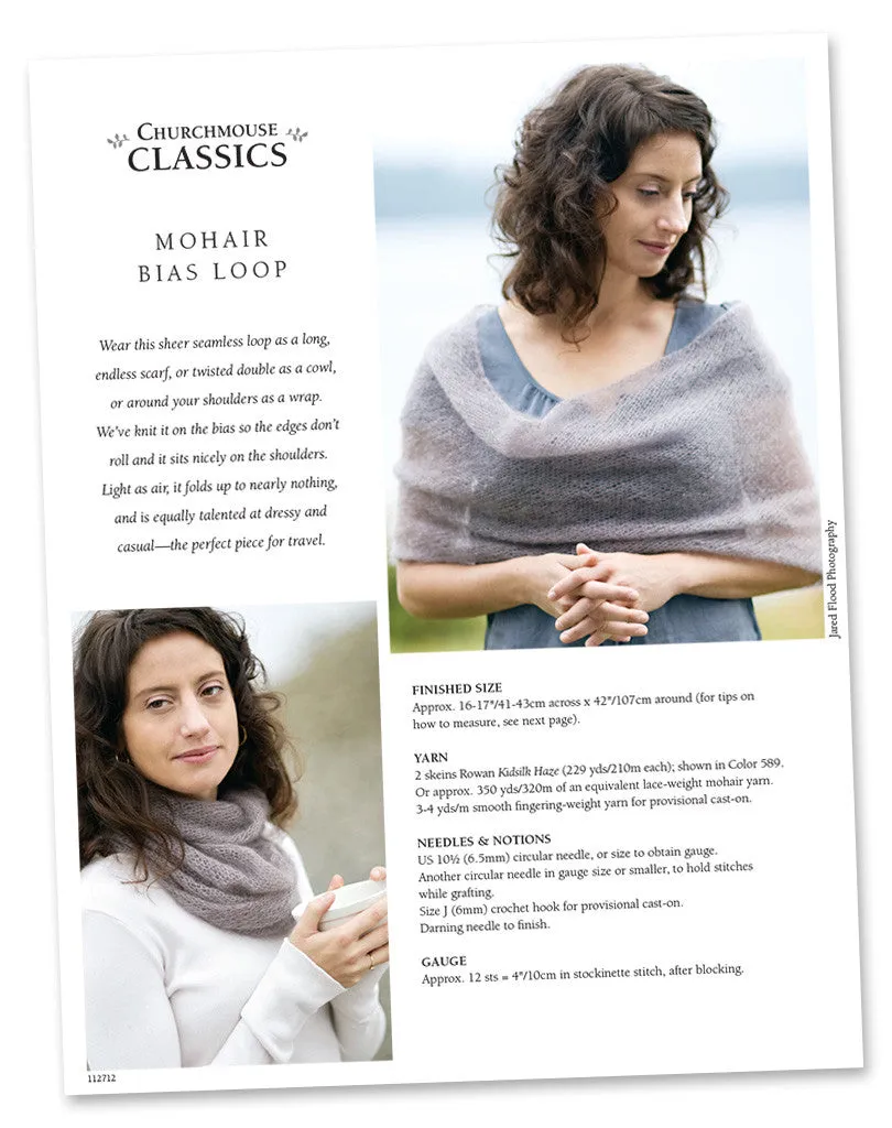 Mohair Bias Loop Using Rowan Kidsilk Haze
