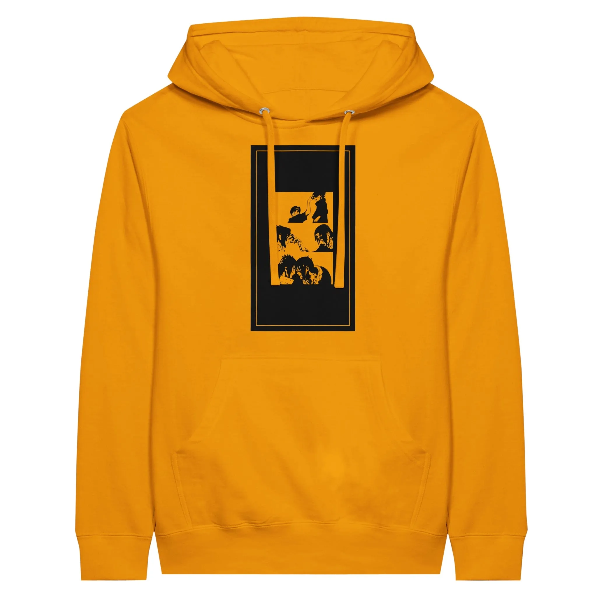 Naruto Hoodie - Naruto Artwork 1 Stripe  - Premium Unisex Pullover Hoodie