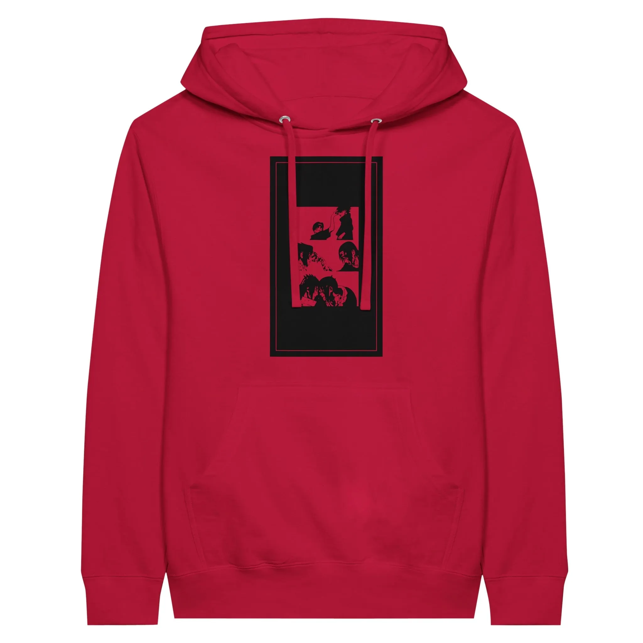 Naruto Hoodie - Naruto Artwork 1 Stripe  - Premium Unisex Pullover Hoodie