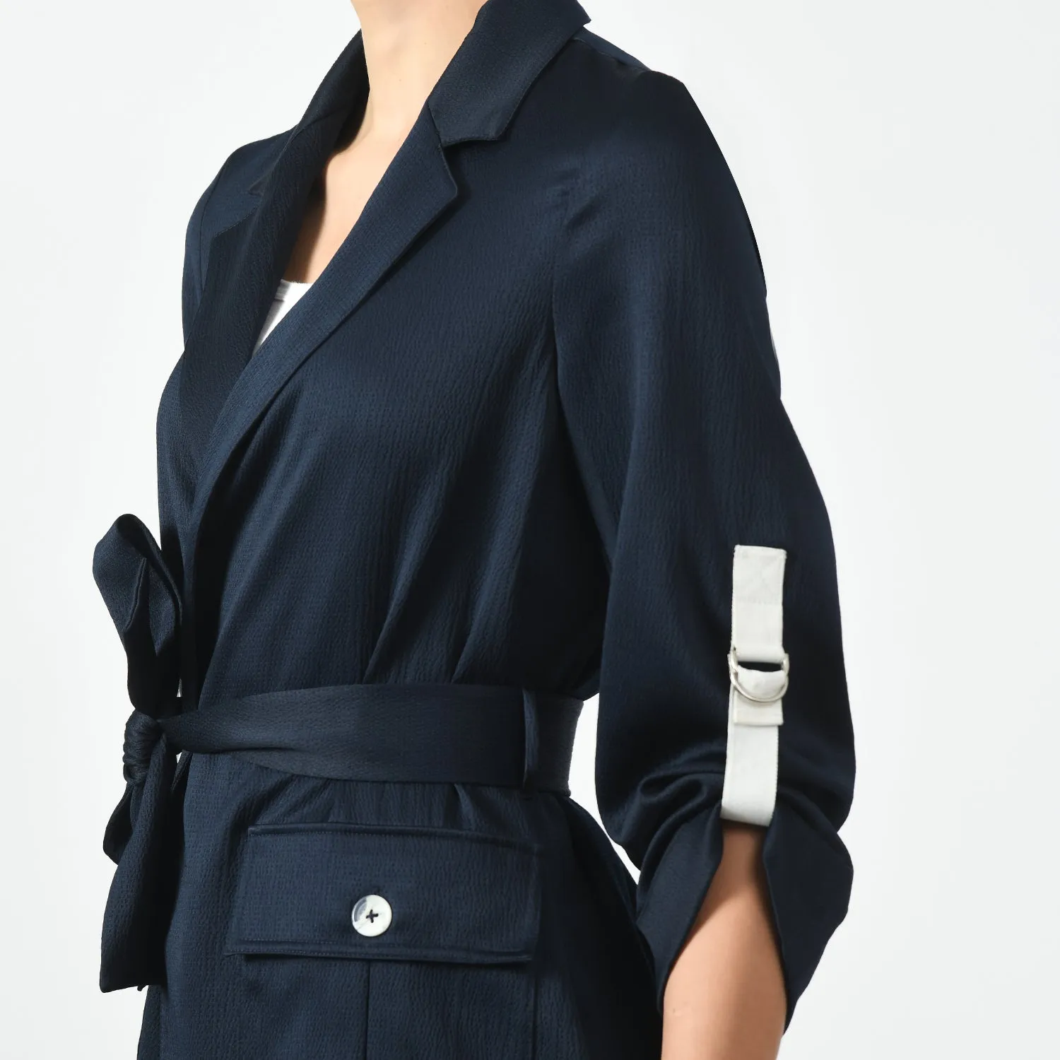 Navy Blue Jacket With Pocket