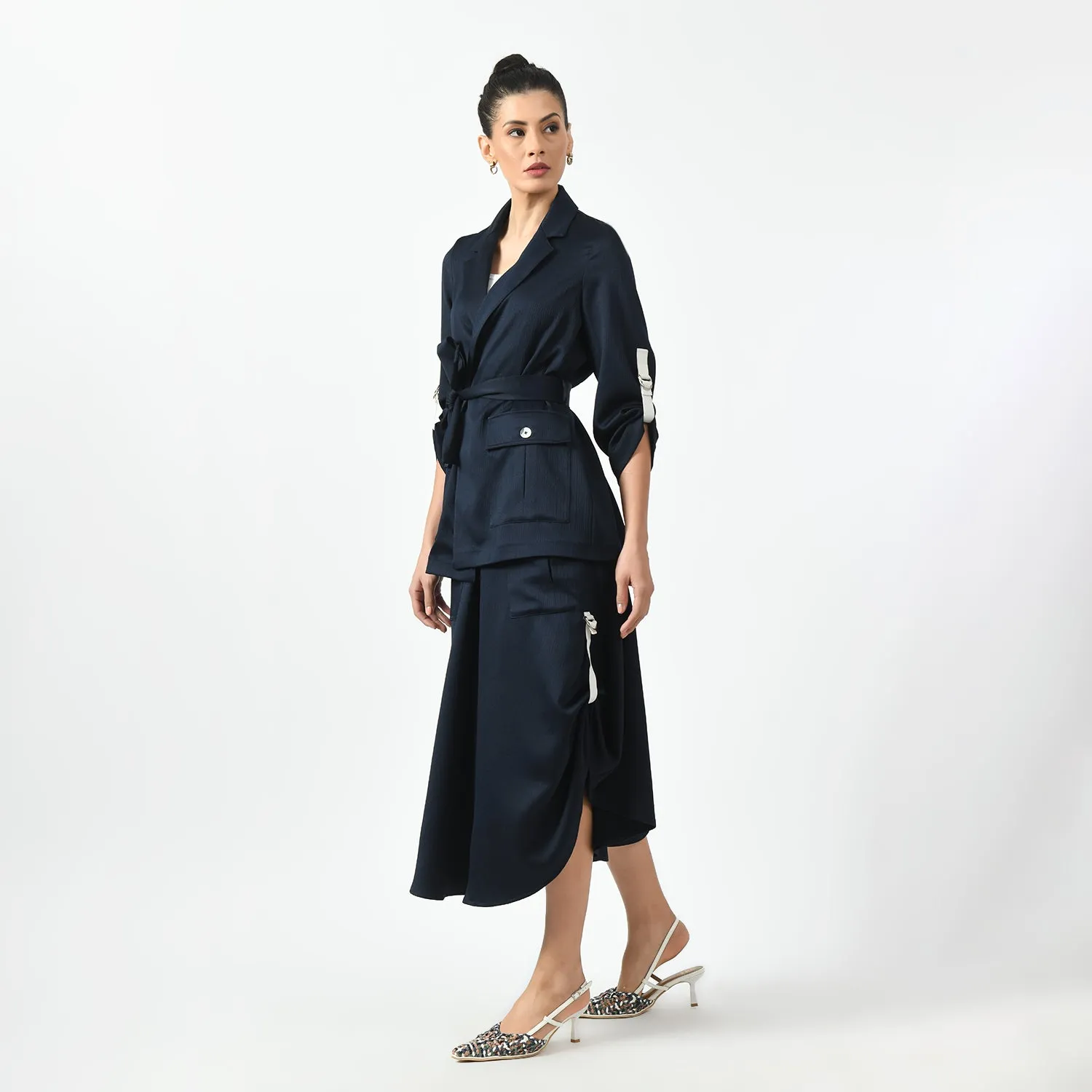 Navy Blue Jacket With Pocket
