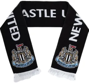 Newcastle United Crest Scarf - Black