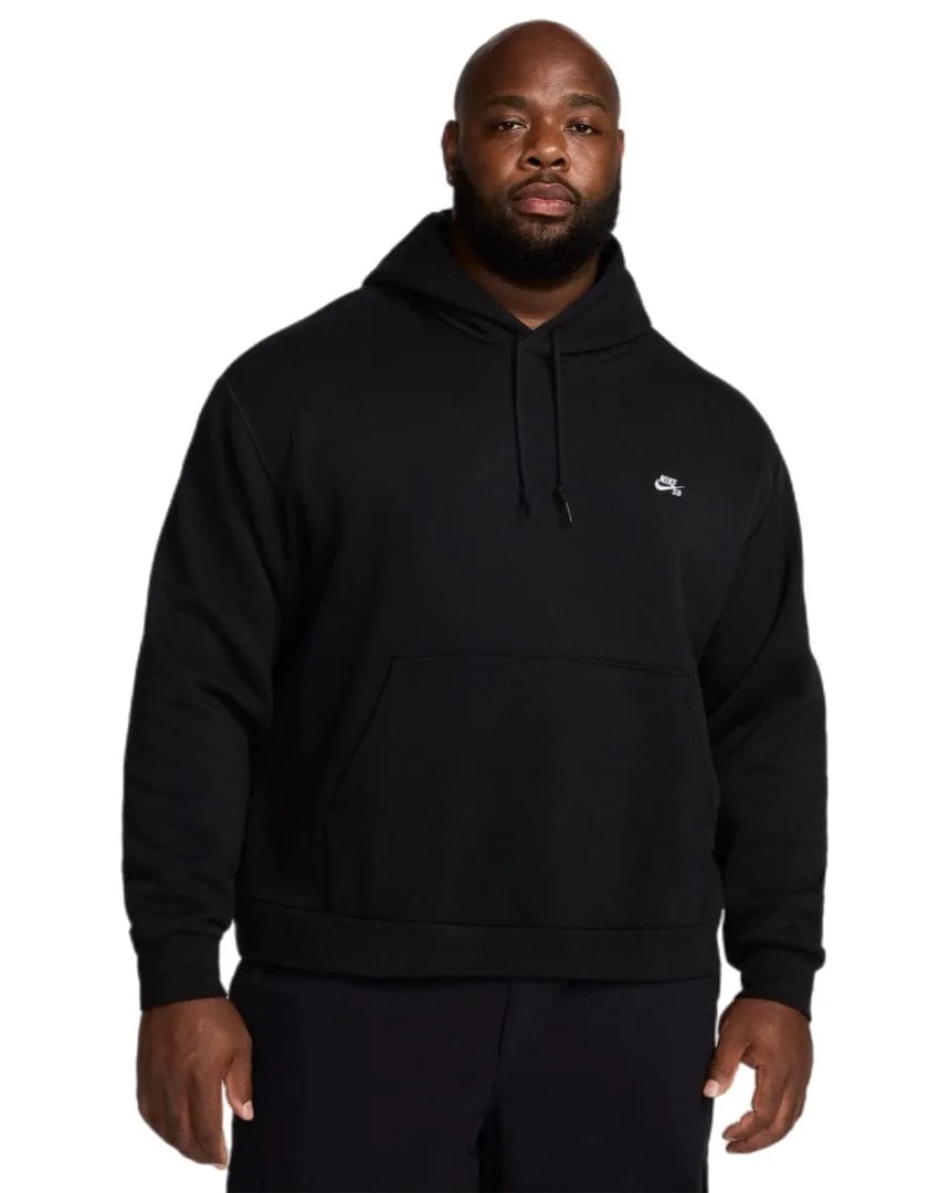 Nike SB Fleece Pullover Hoodie Essential Logo - Black / White