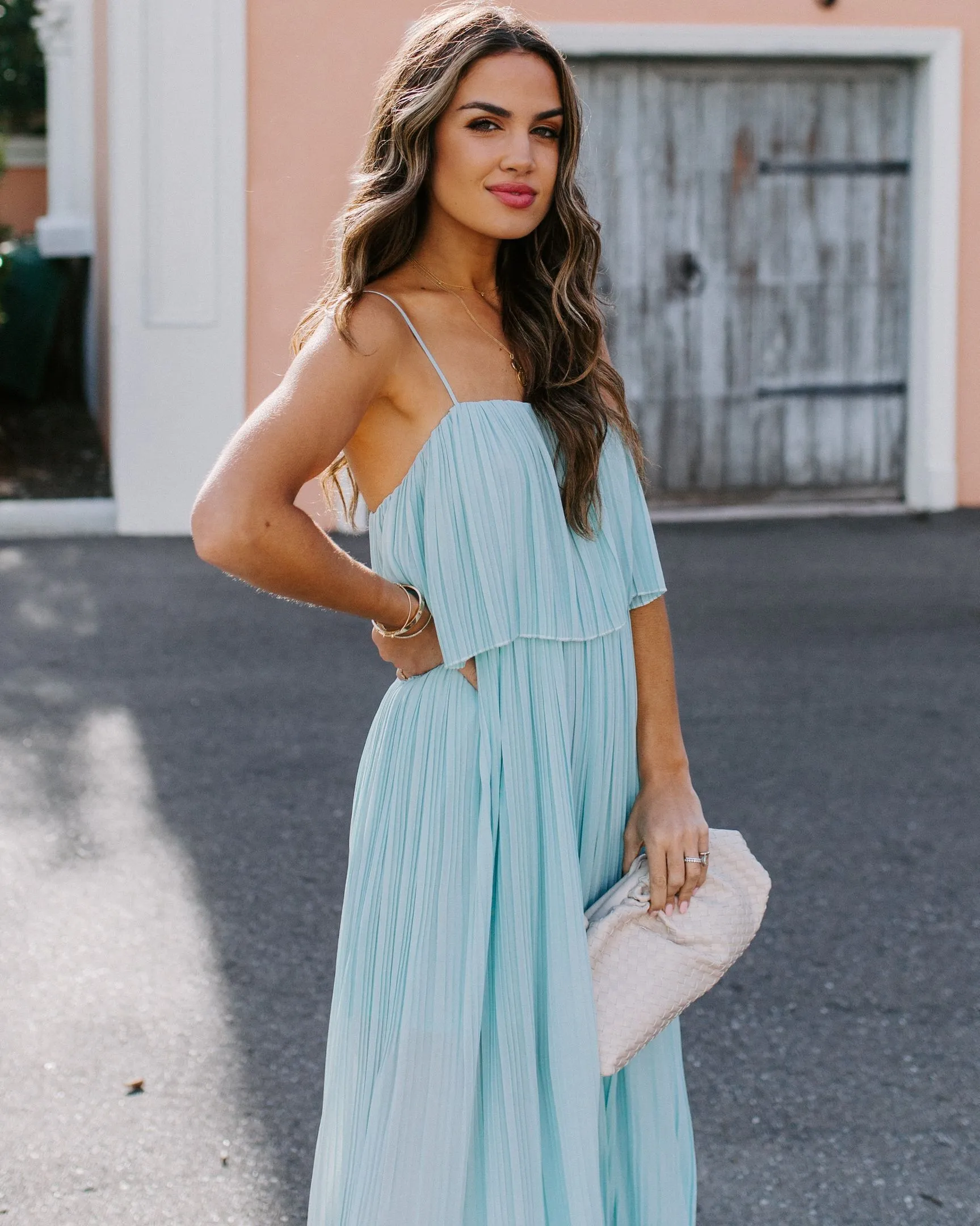 Nikita Plisse Jumpsuit - Sage