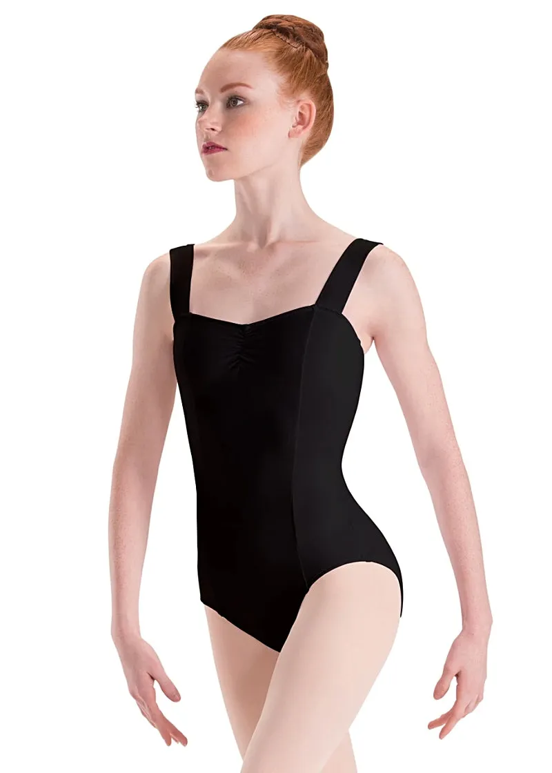 ON SALE Wide Strap Princess Seam Silkskyn Leotard