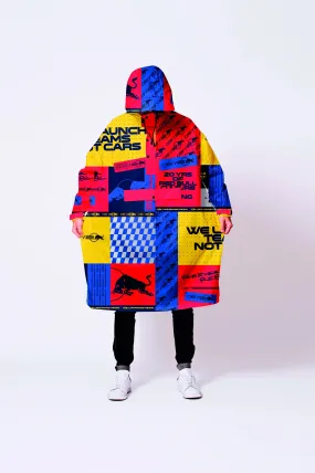 Oracle Red Bull Racing "Box Box" Rain Poncho Yellow/Red/Blue