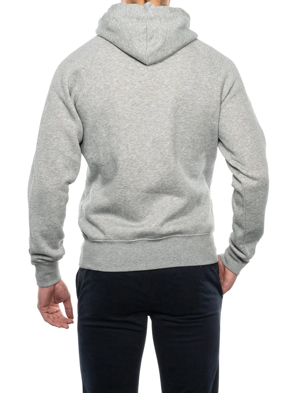 Original Shield Sweat Hoodie Grey Melange