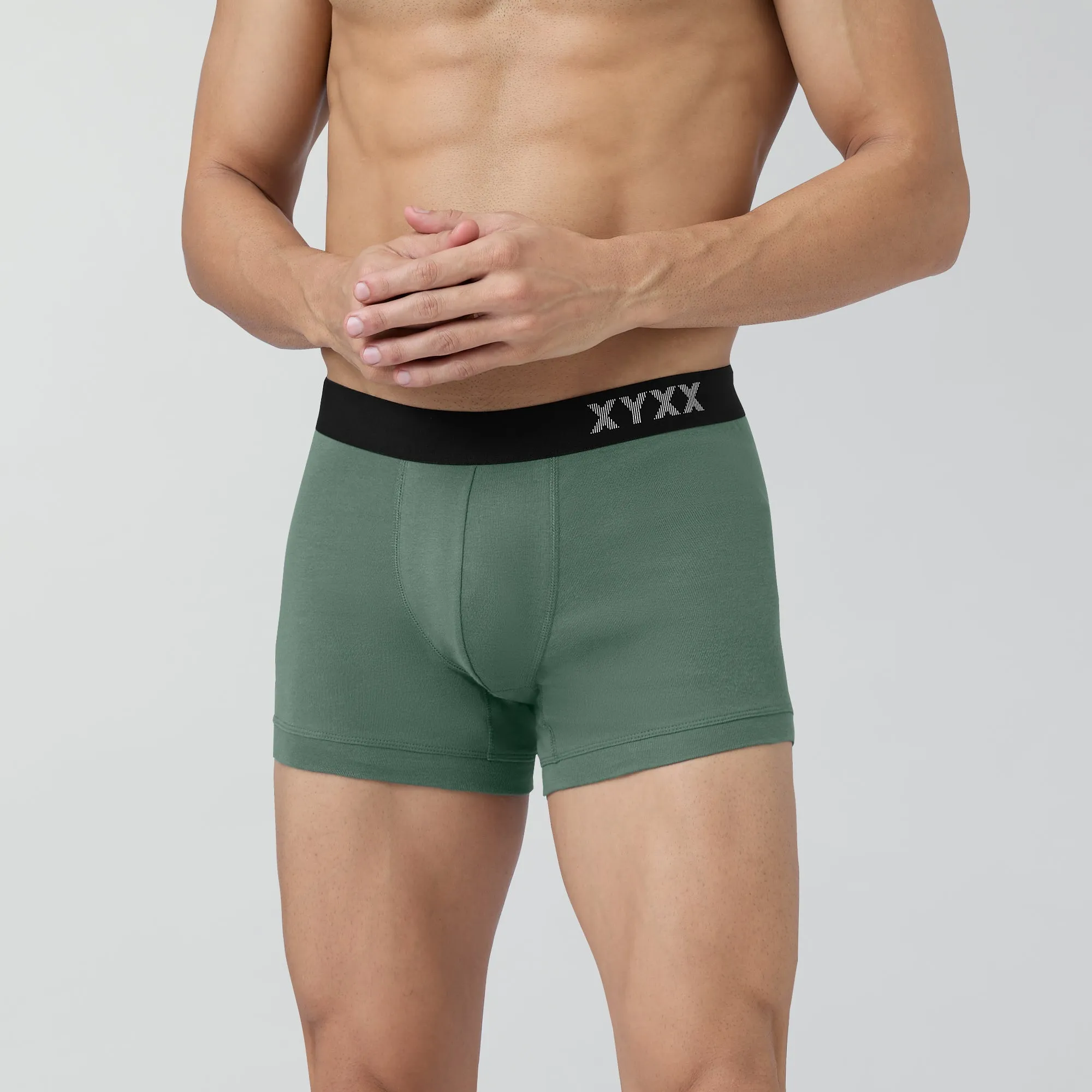 Pace Cotton Rib Trunks Olive Green