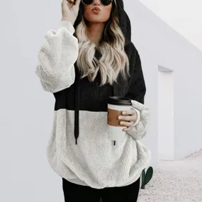 Panelled Hooded Sweater