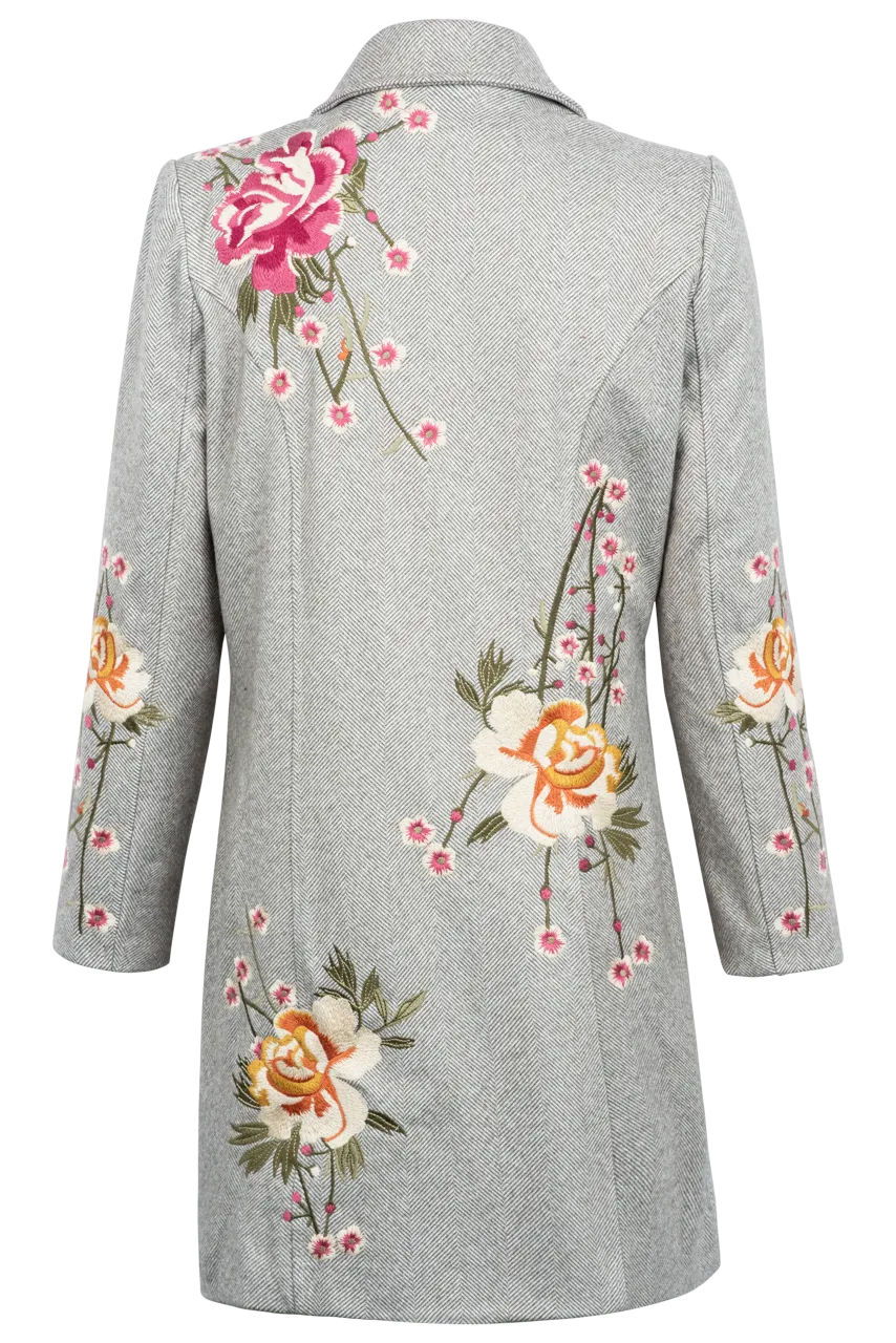 Paparazzi Embroidered Twill Blazer Coat