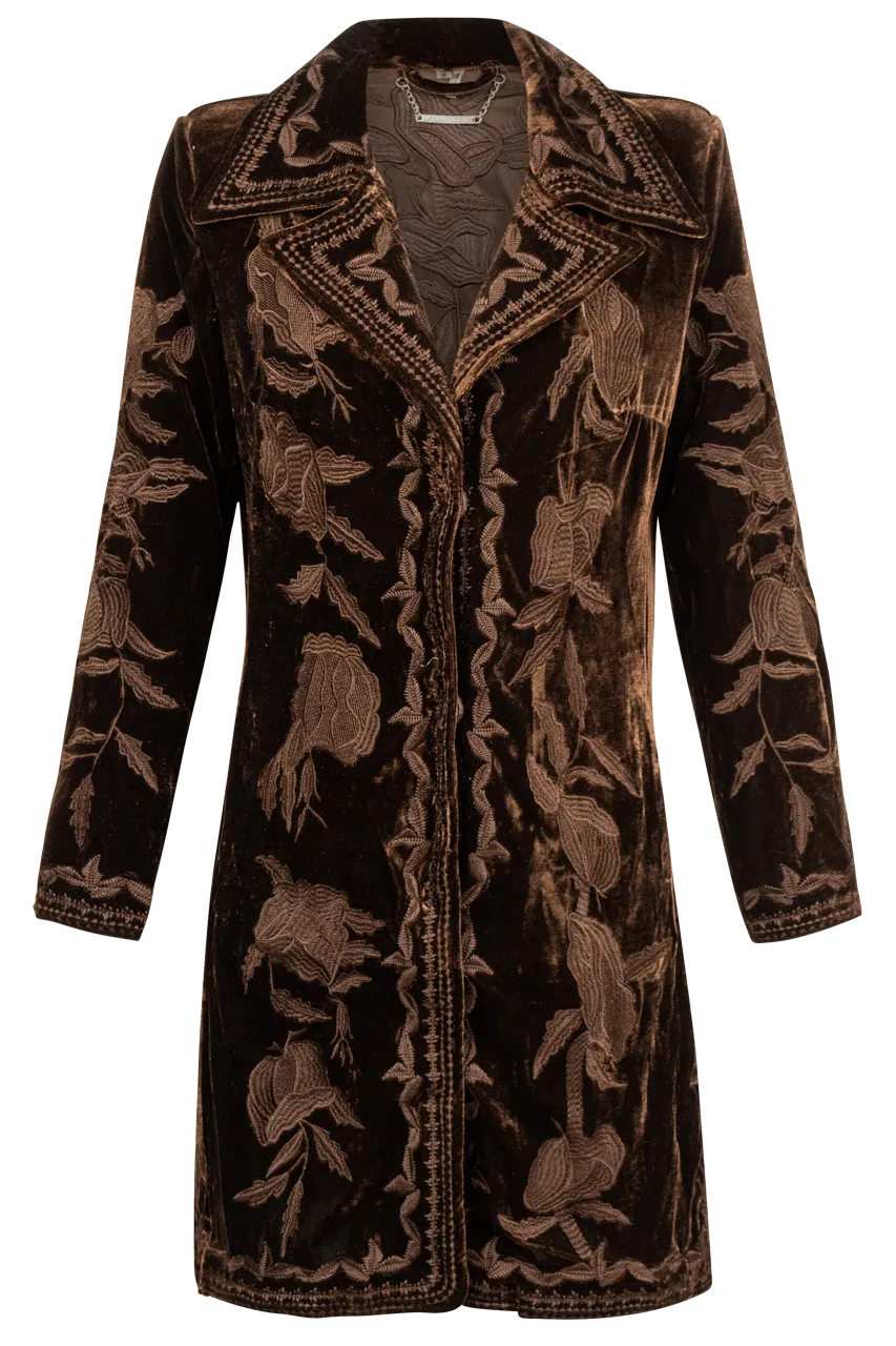Paparazzi Tonal Embroidered Coat