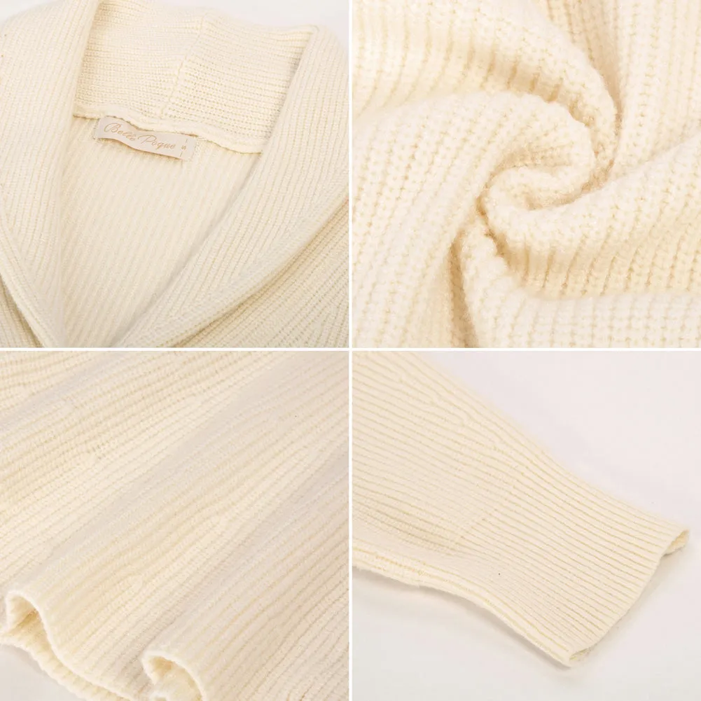 Peplum Hem Button-Up Cardigan