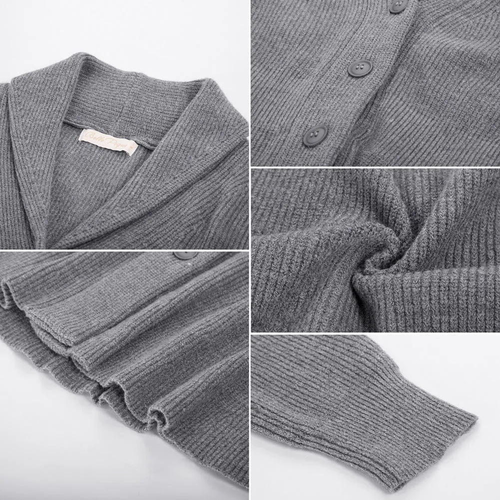 Peplum Hem Button-Up Cardigan