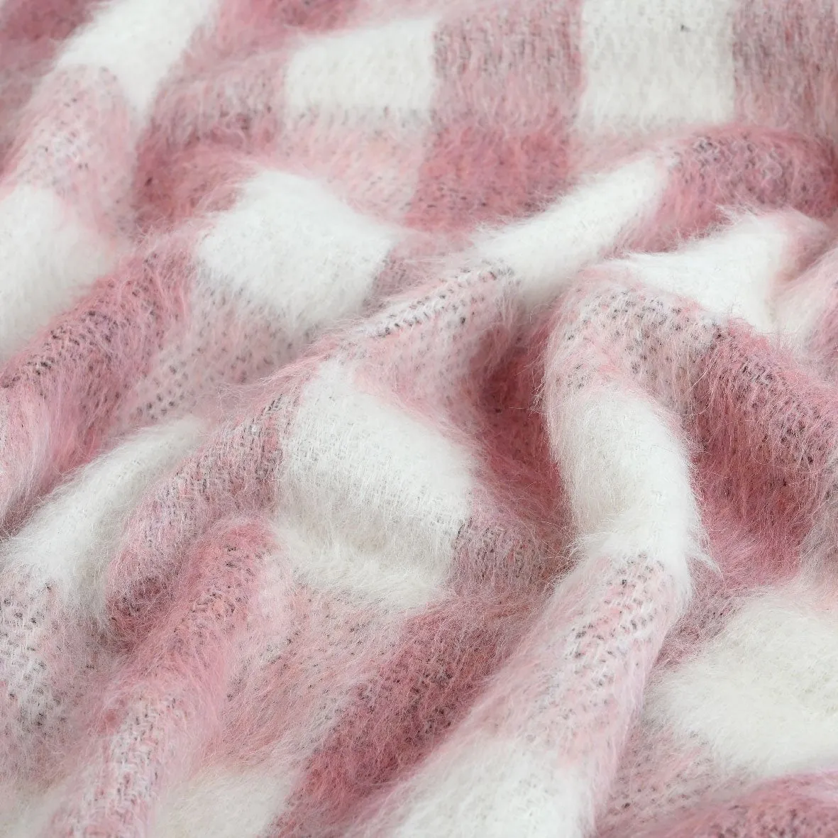 Pink White Coating Fabric 2607