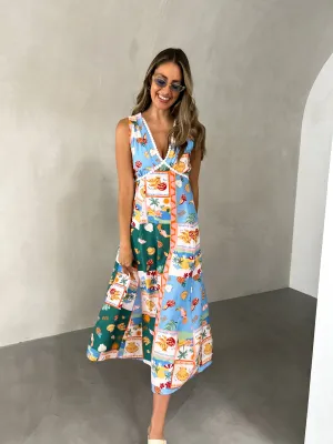 PIPPA Midi Dress - Island Print