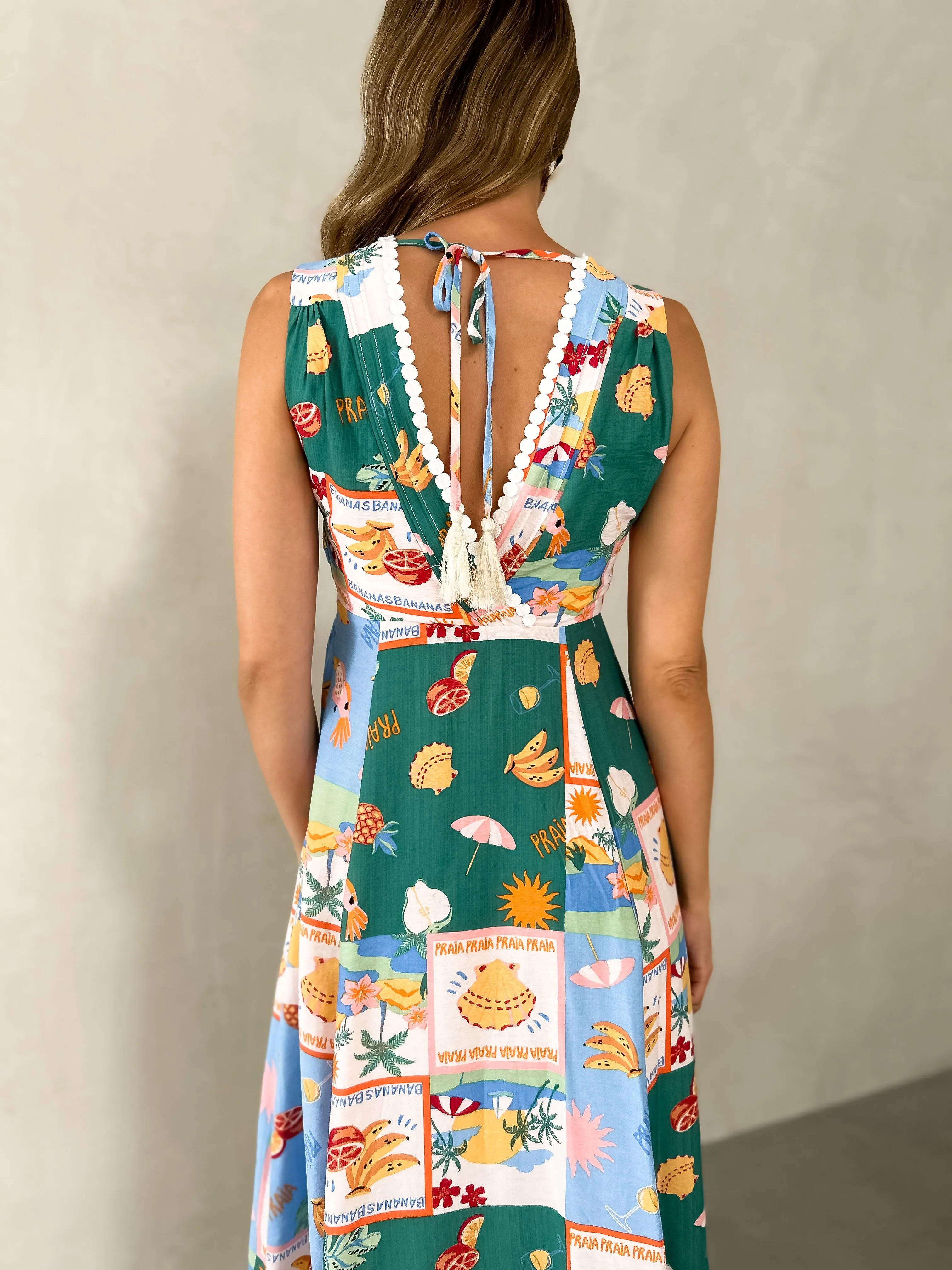 PIPPA Midi Dress - Island Print