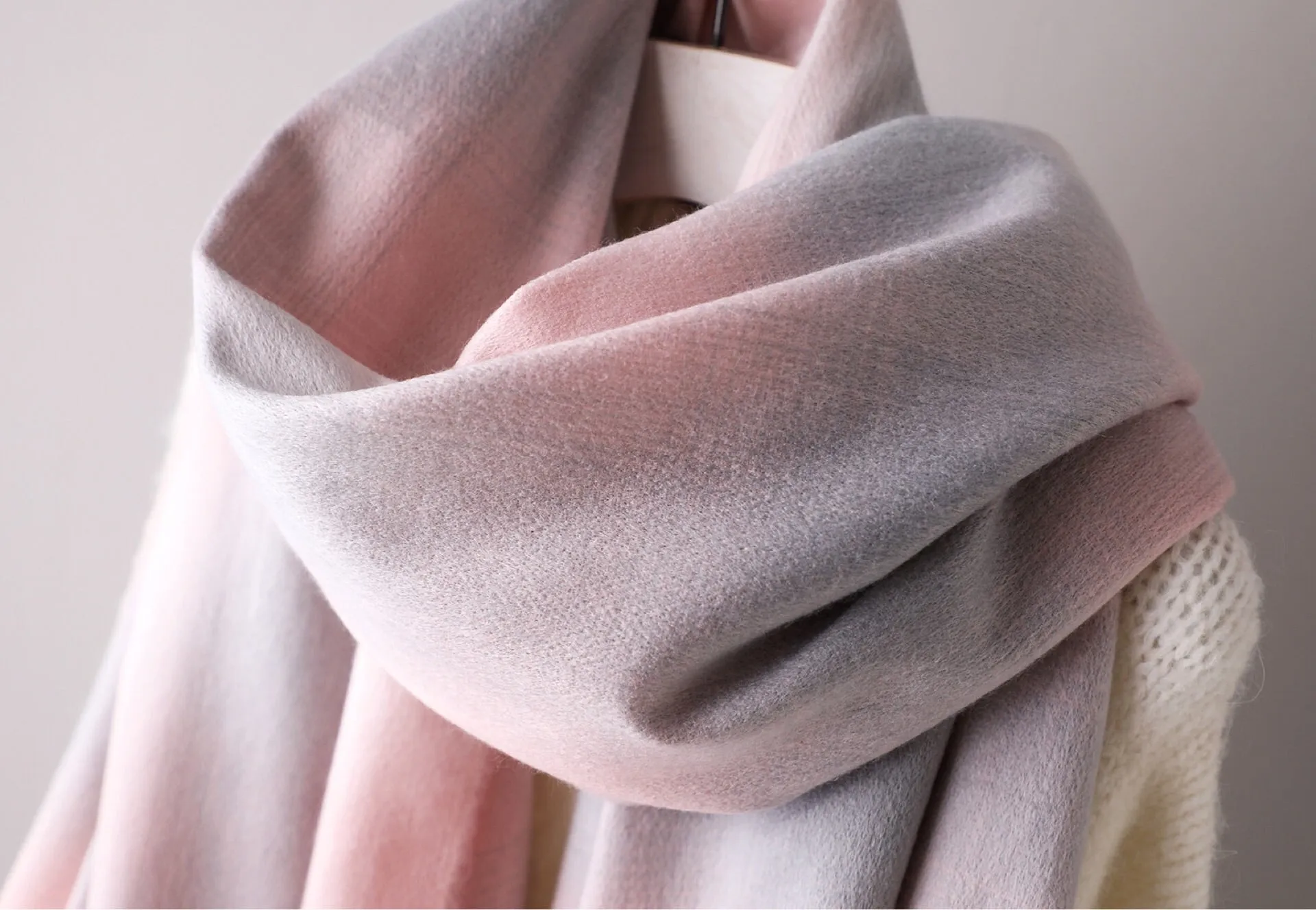 Plaid Tassels Warm Long Scarf Women Accessories  Christmas gift Thanksgiving gift