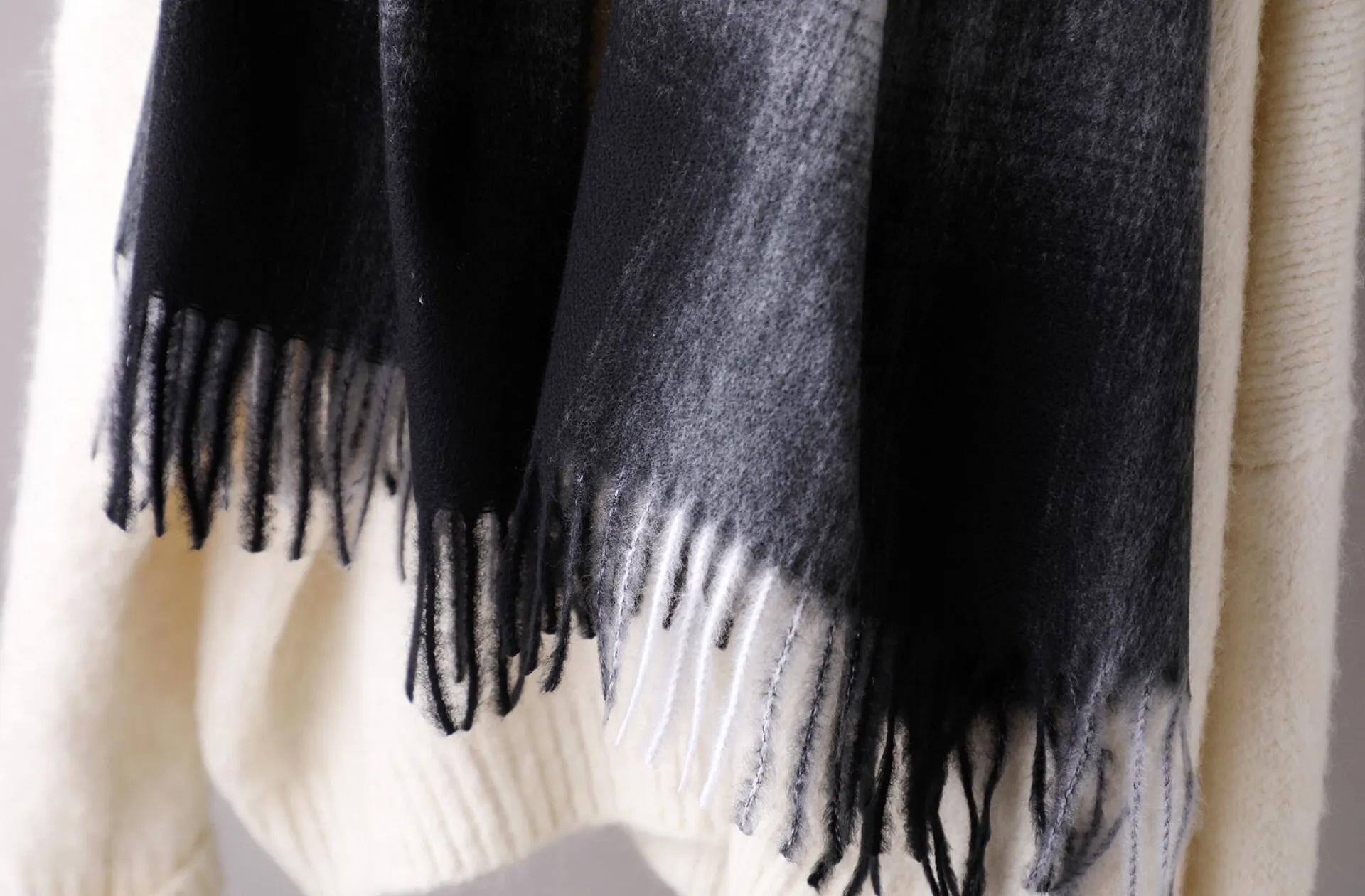Plaid Tassels Warm Long Scarf Women Accessories  Christmas gift Thanksgiving gift