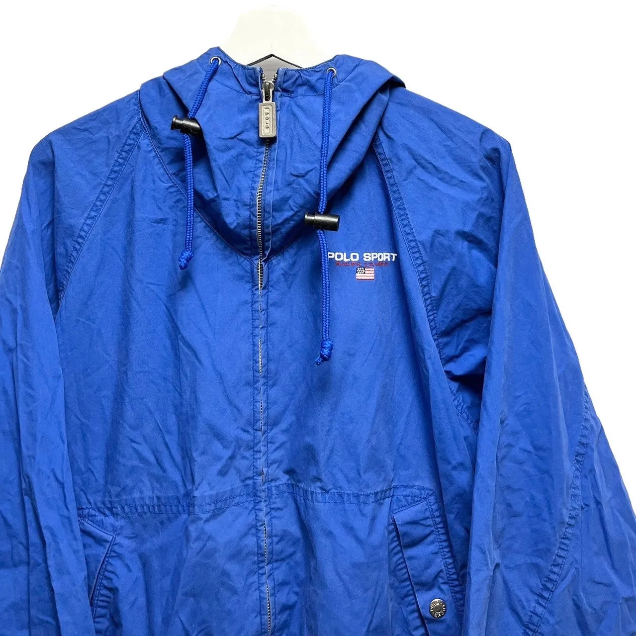 POLO SPORT RALPH LAUREN ポロスポーツ ラルフローレン ロゴ刺繍フーデットブルゾン ジャケット 古着 ヴィンテージ vintage