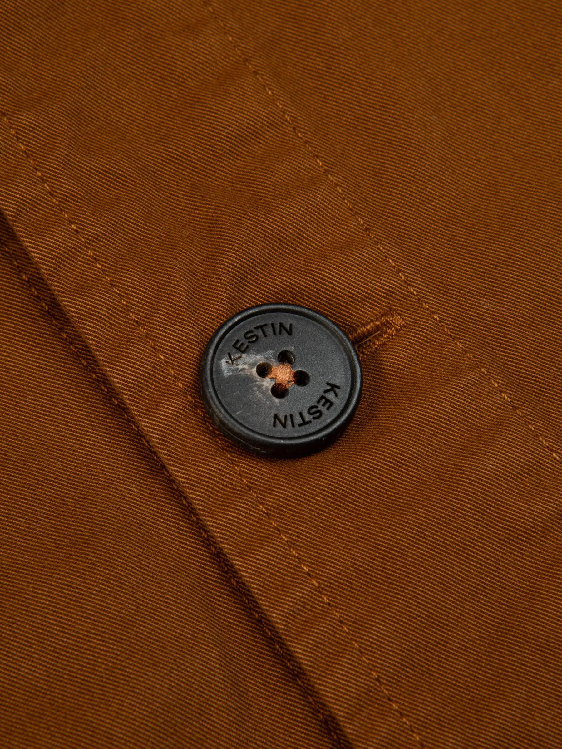 Port Jacket In Tobacco Cotton Twill