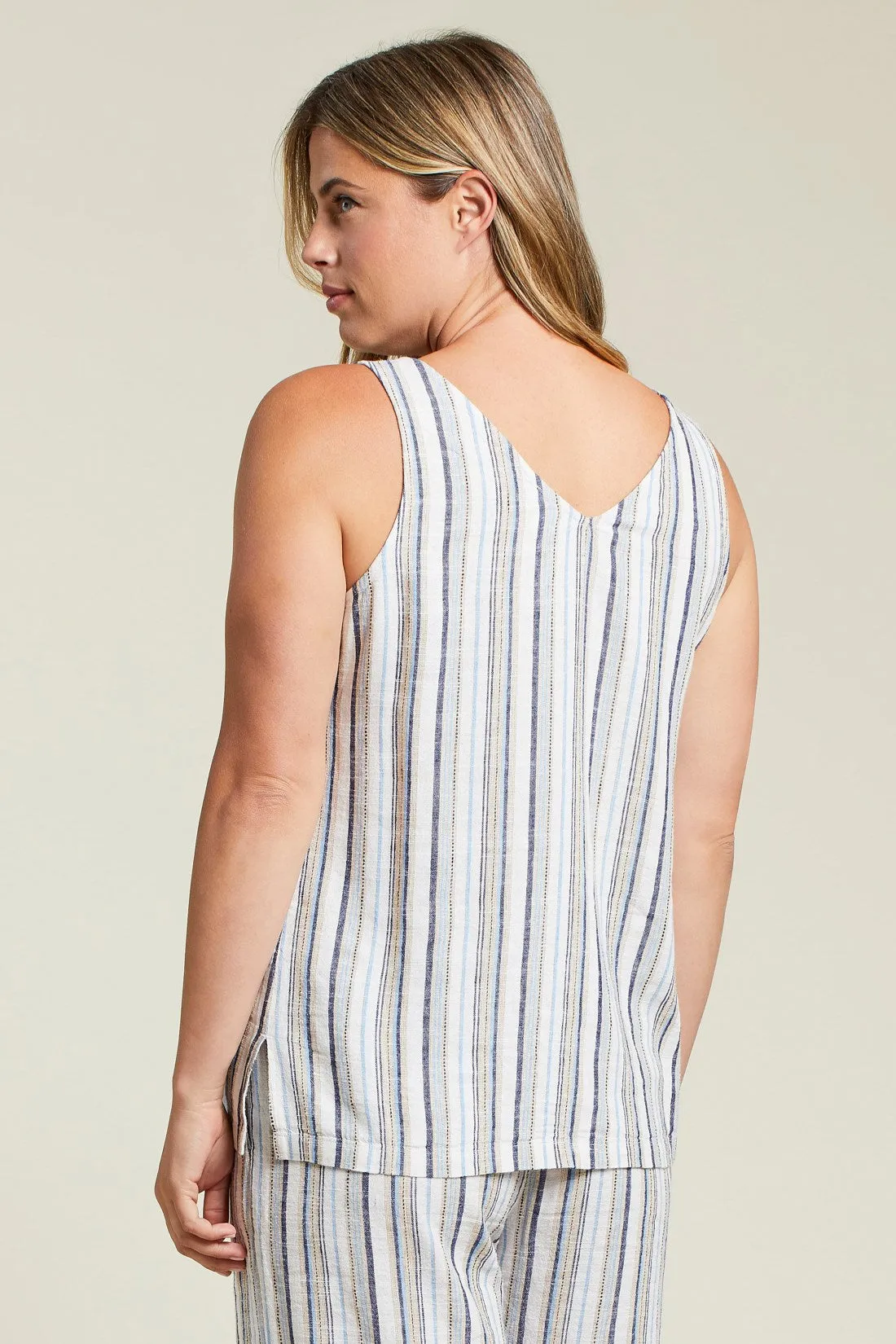 Printed Button Down Cami