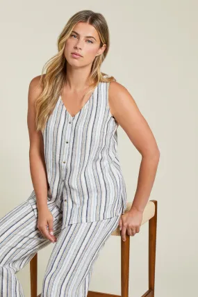 Printed Button Down Cami