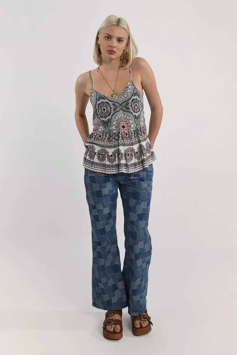 Printed Camisole | Blue Adele